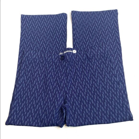 Betabrand blue print bootcut yoga dress pants size MP - Picture 10 of 16